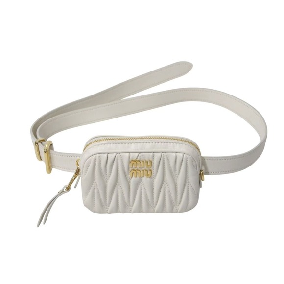 Miu Miu Handbags - Miu Miu Matelasse shoulder bag handbag white